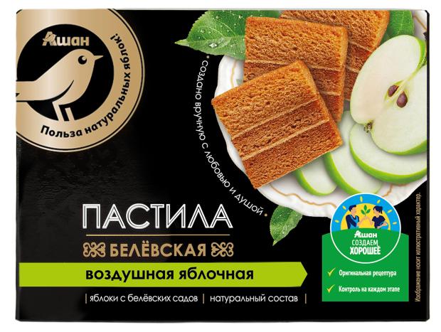

Пастила АШАН Золотая птица Белевская воздушная яблочная, 100 г