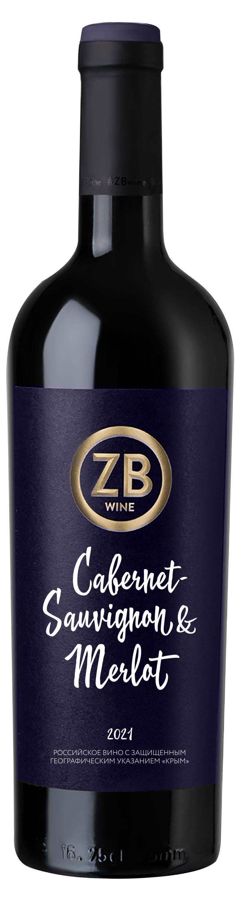

Вино ZB WINE Cabernet Sauvignon & Merlot красное сухое Россия, 0,75 л