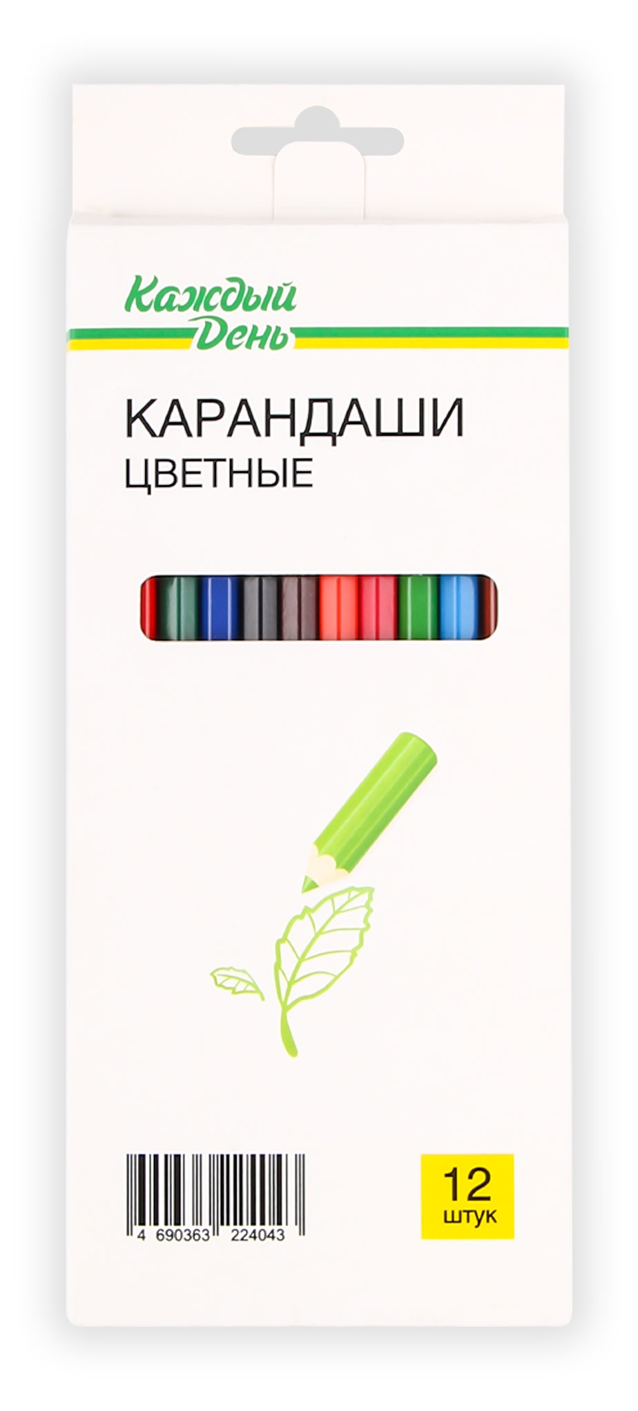 

Карандаши цветные Каждый день 12 цветов