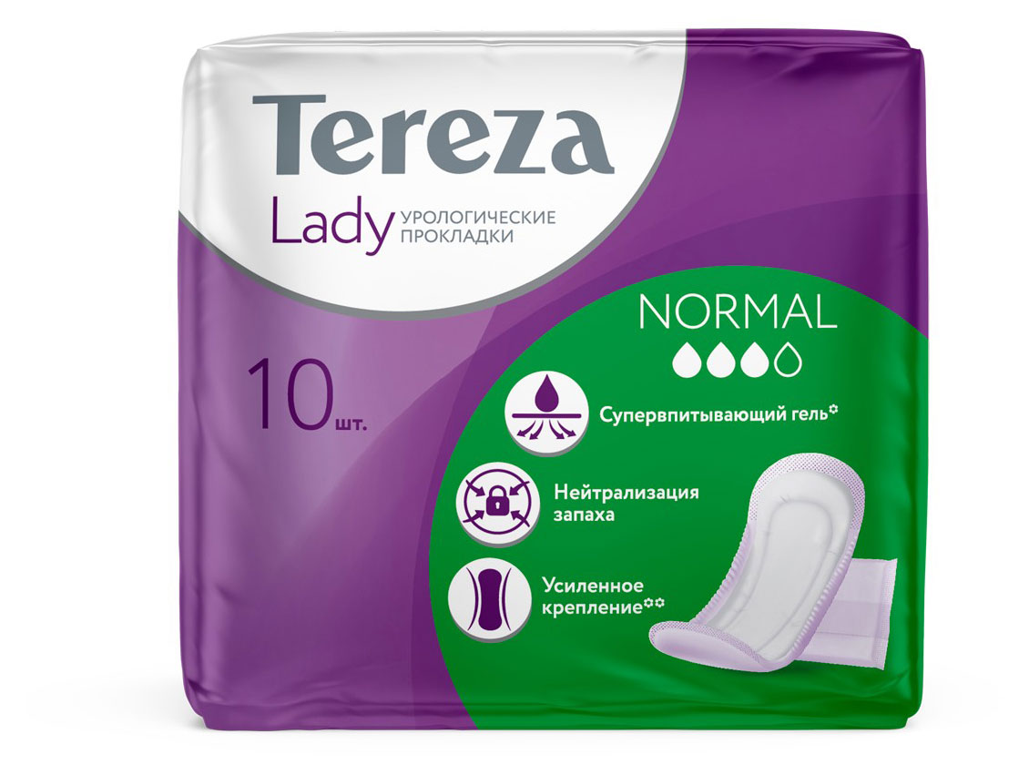 

Прокладки урологические TerezaLady Normal, 10 шт