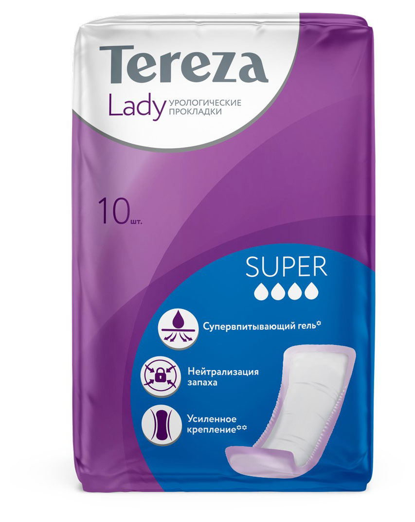 

Прокладки урологические TerezaLady Super, 10 шт