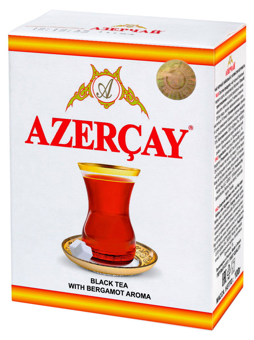 Изображение товара Чай черный «АЗЕРЧАЙ» с ароматом бергамота, 100 г