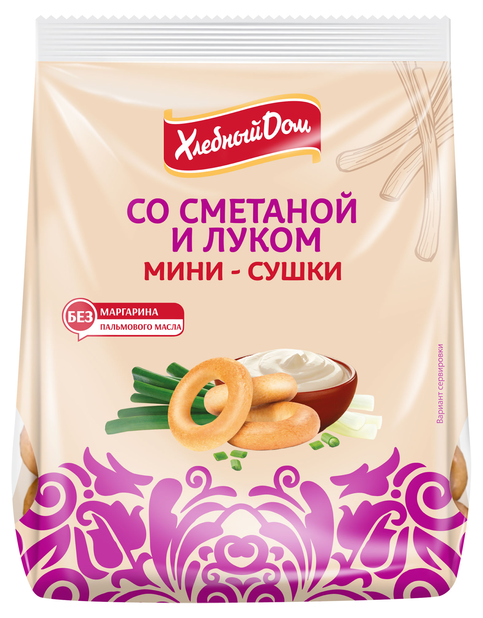 

Сушка мини Хлебный Дом сметана лук, 180 г