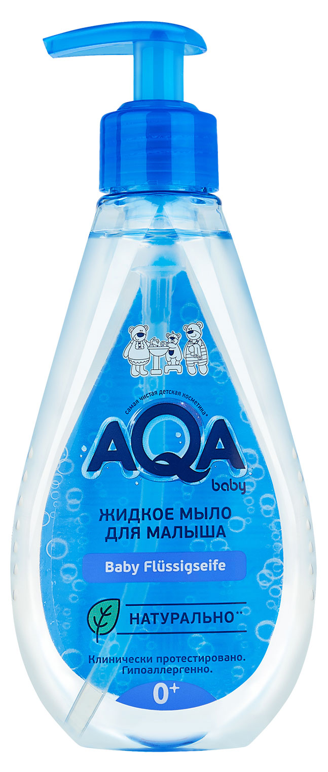 Изображение товара Жидкое мыло детское для малышей AQA Baby 0+, 250 мл