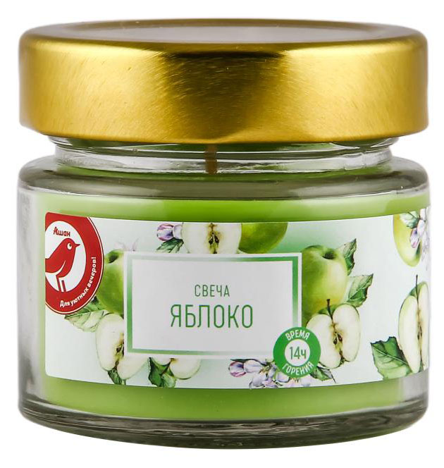 

Свеча АШАН Красная птица с ароматом яблока в банке, 14 ч