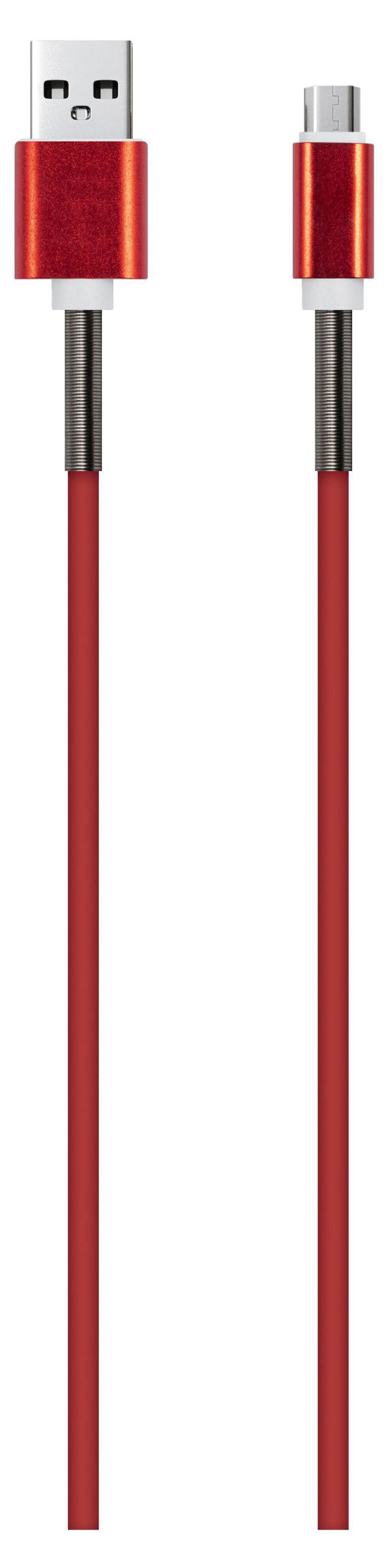 

Кабель для зарядки Red Line USB-MicroUSB красный, 3 м