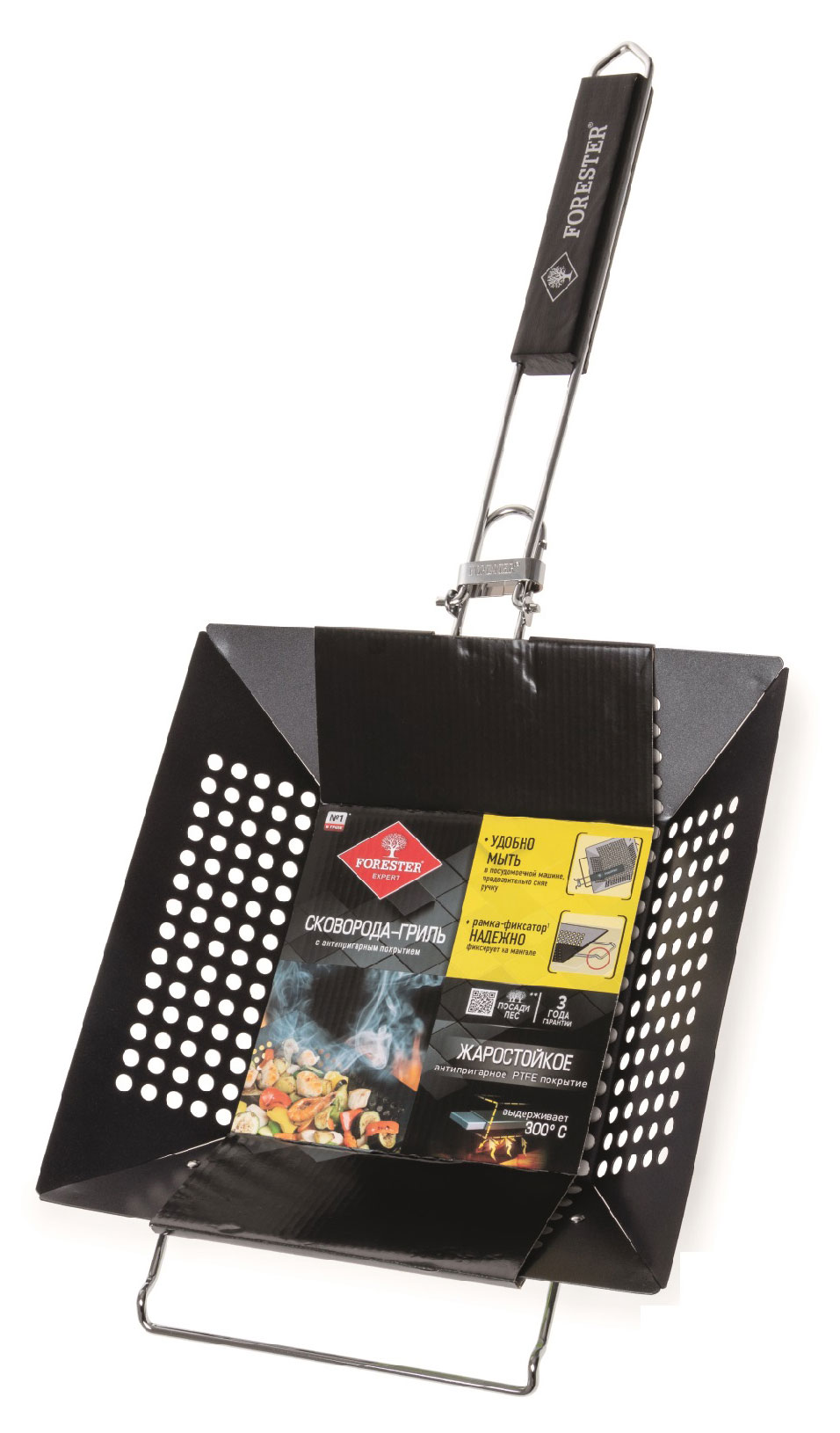 Изображение товара Сковорода-гриль Forester с антипригарным покрытием, 6,5х30х65 см
