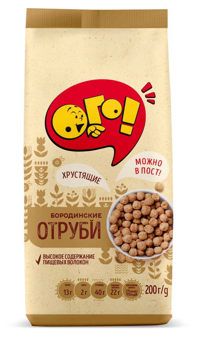 

Отруби ОГО! Бородинские экструдированные, 200 г