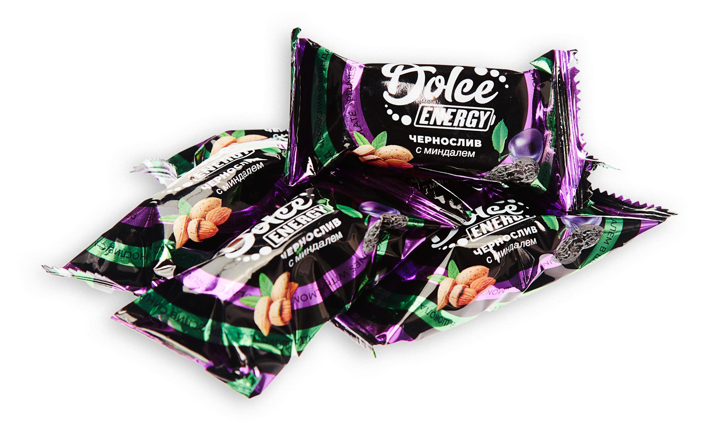 

Чернослив в шоколаде Dolce Energy с миндалем, вес