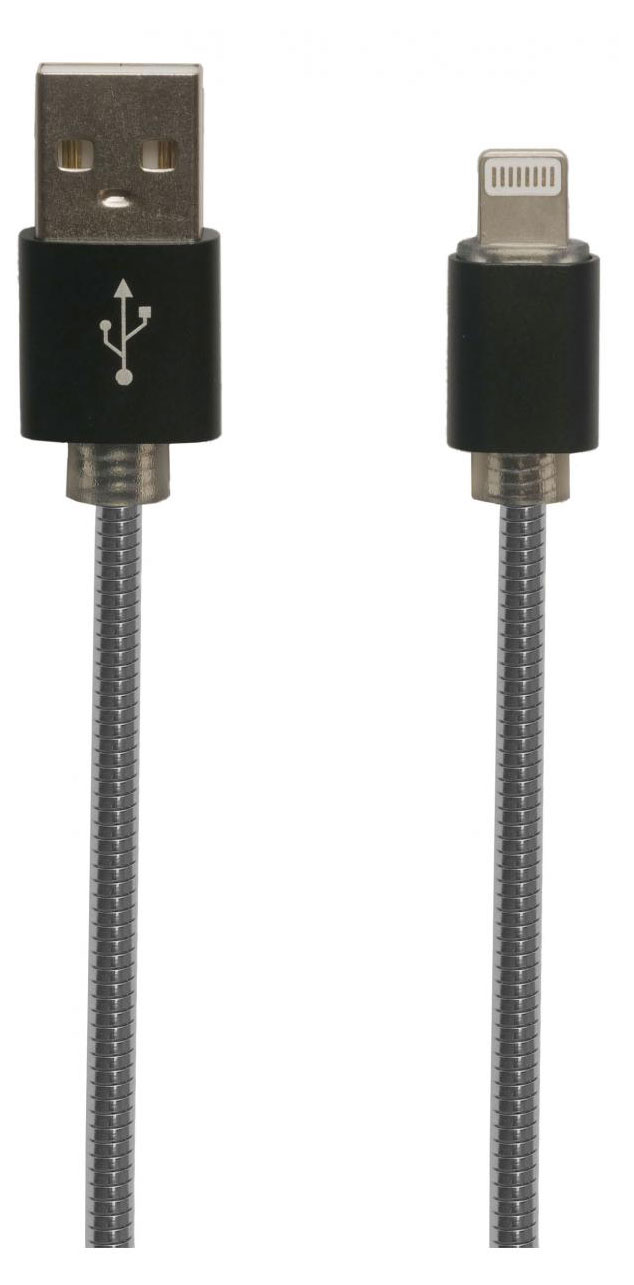 

USB кабель Liberty Project для Apple 8 pin в металлической оплетке, черный