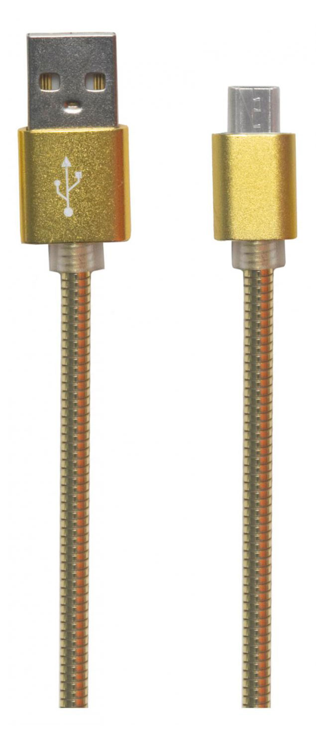 

USB кабель "LP" Type-C Металлическая оплетка 1 м. (золотой)
