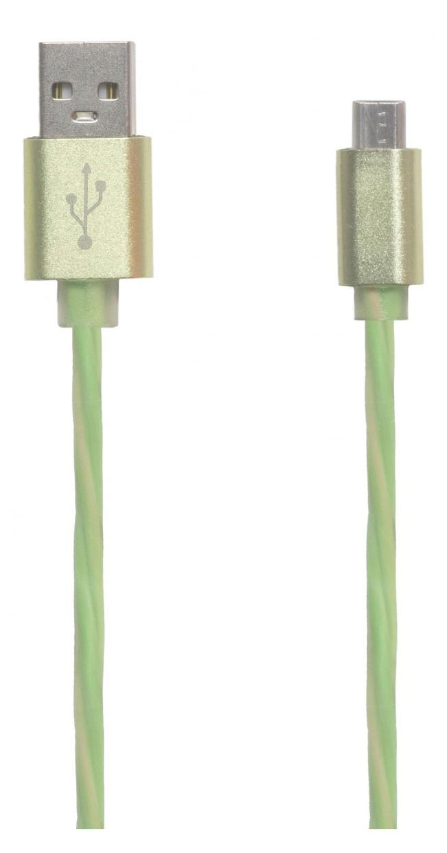Изображение товара USB кабель "LP" Micro USB Косичка 1 м. (зеленый)