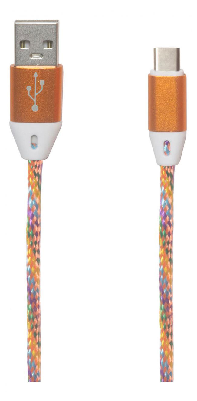 

Кабель USB-Type-C Liberty Project в оплетке оранжевый, 1 м