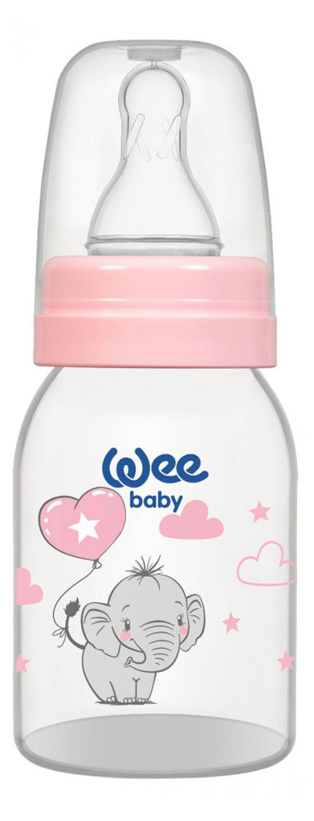 

Бутылочка Wee Baby Classic для кормления с силиконовой соской размер 1, 125 мл