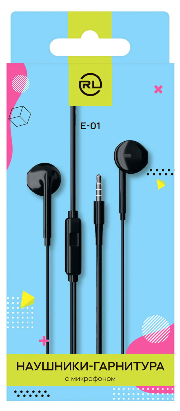 

Наушники-гарнитура Red Line Stereo Headset E01 черные