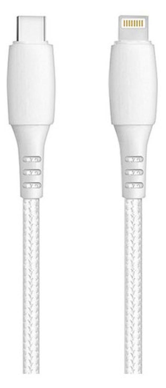 

Кабель Exployd TYPE-C-PD 8 Pin круглый цвет белый длина 1М 3A 18W Rash