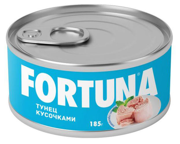 

Тунец кусочками Фортуна, 185 г