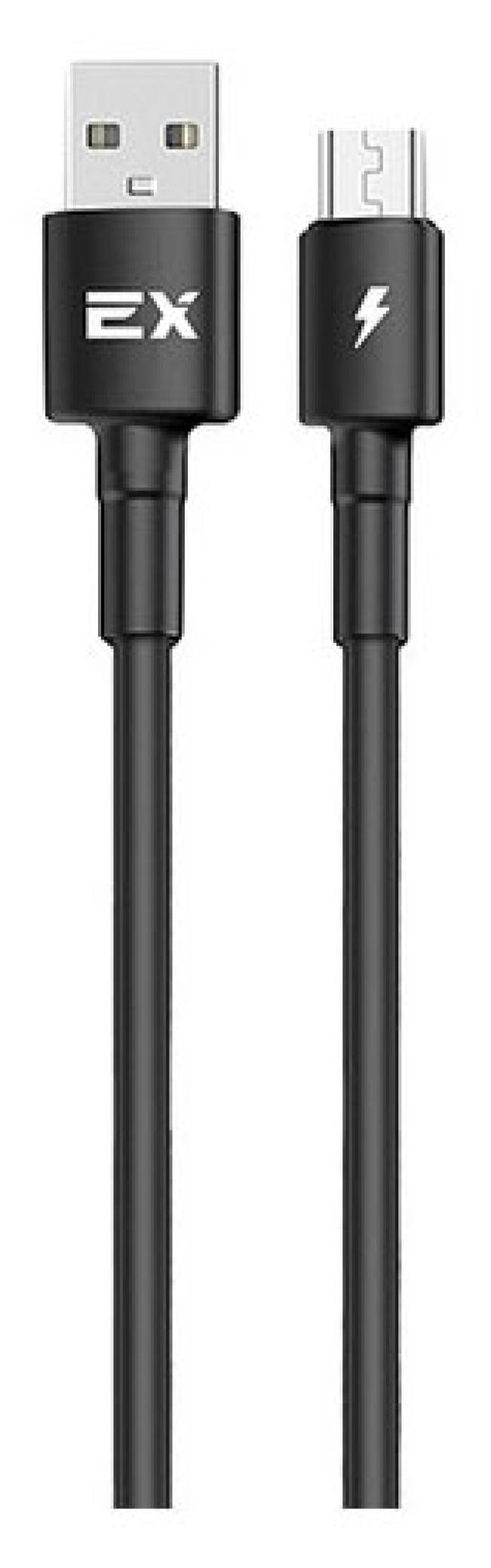

USB кабель Exployd microUSB круглый цвет чёрный длина 1М 2A Rash
