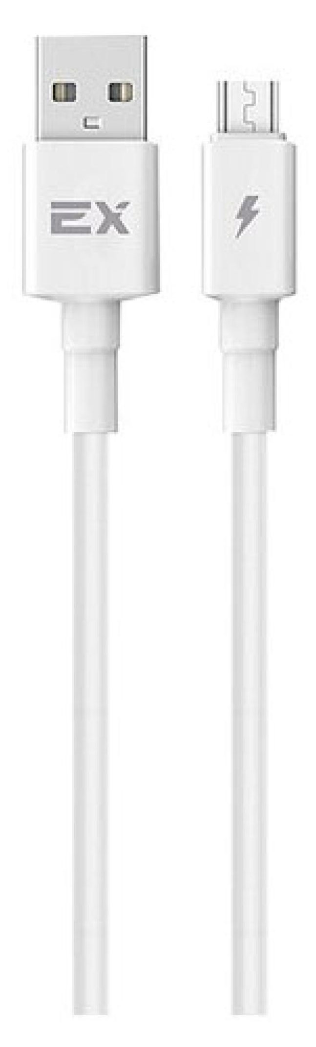 

USB кабель Exployd microUSB круглый цвет белый длина 1М 2A Rash