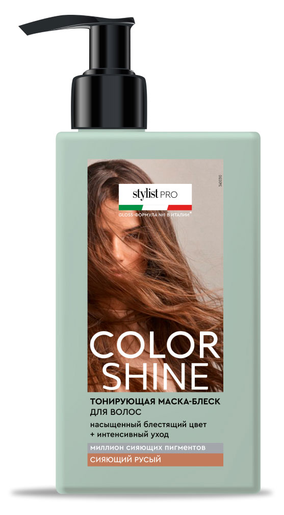 Изображение товара Тонирующая маска-блеск для волос Color Shine Stylist Pro тон Сияющий русый, 200 мл