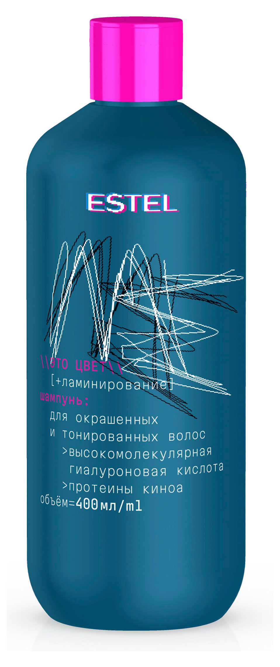 Изображение товара Шампунь для окрашенных и тонированных волос Estel ME Это цвет + ламинирование, 400 мл
