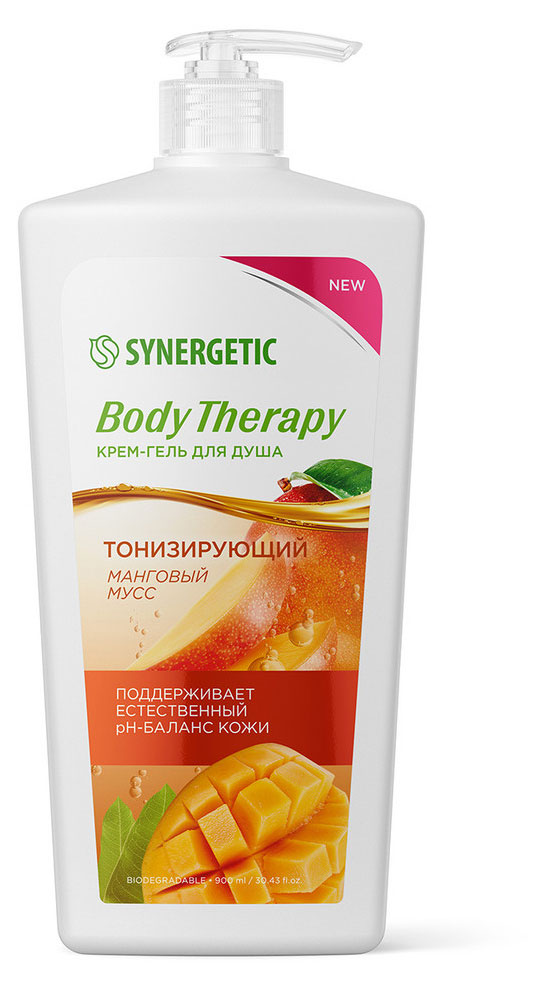 

Крем-гель для душа Synergetic Манговый мусс, 900 мл