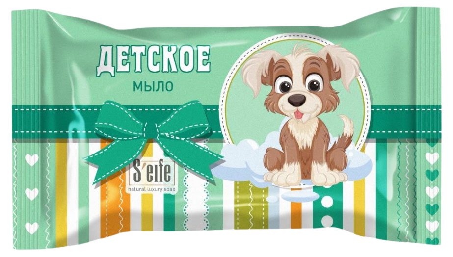 

Мыло туалетное S'eife штампованное Детское натуральное, 100 г