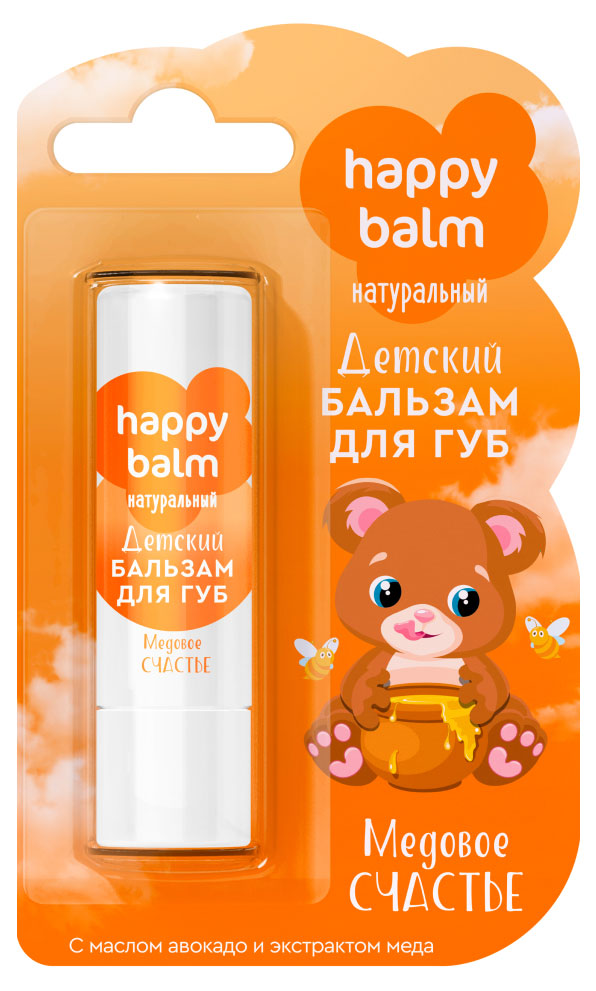 

Бальзам для губ детский Happy Balm Медовое счастье, 3,6 г
