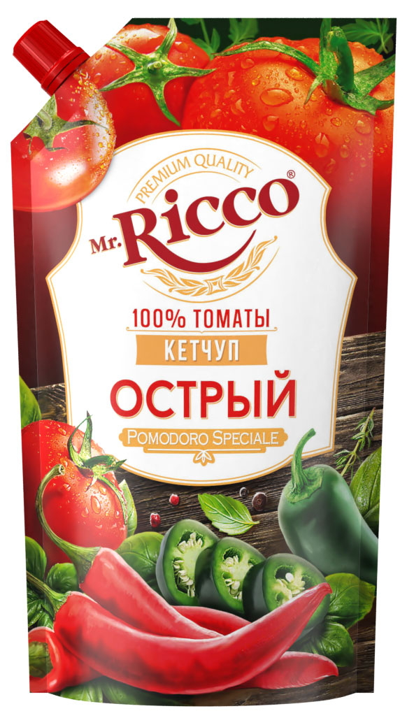 

Кетчуп Mr. Ricco Острый, 300 г
