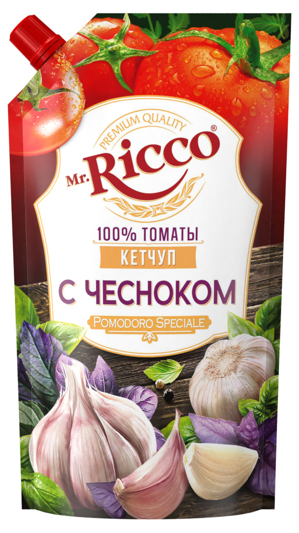 

Кетчуп Mr. Ricco с чесноком, 300 г