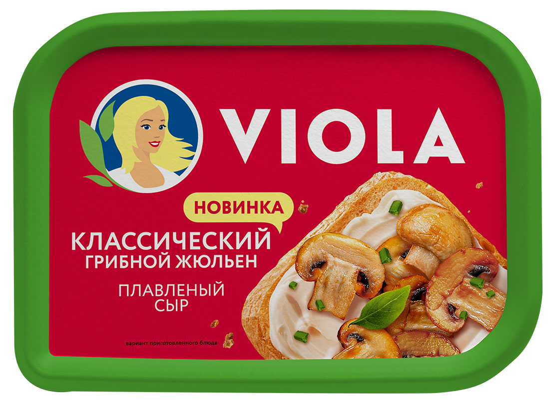 Изображение товара Сыр плавленый Viola классический грибной жюльен 35% БЗМЖ, 190 г
