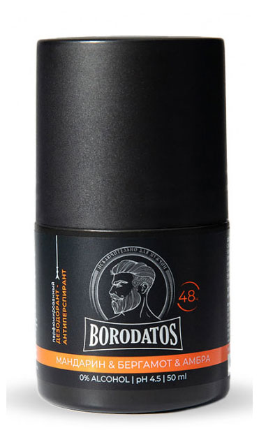 

Дезодорант-антиперспирант Borodatos Парфюмированный Мандарин & Бергамот & Амбра, 50 мл