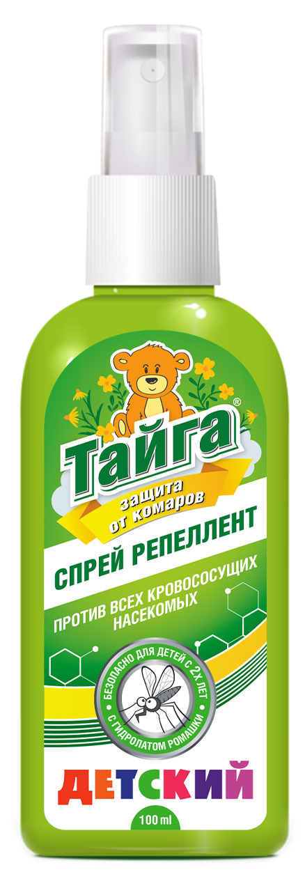 

Спрей репеллентный от комаров Тайга детский, 100 мл