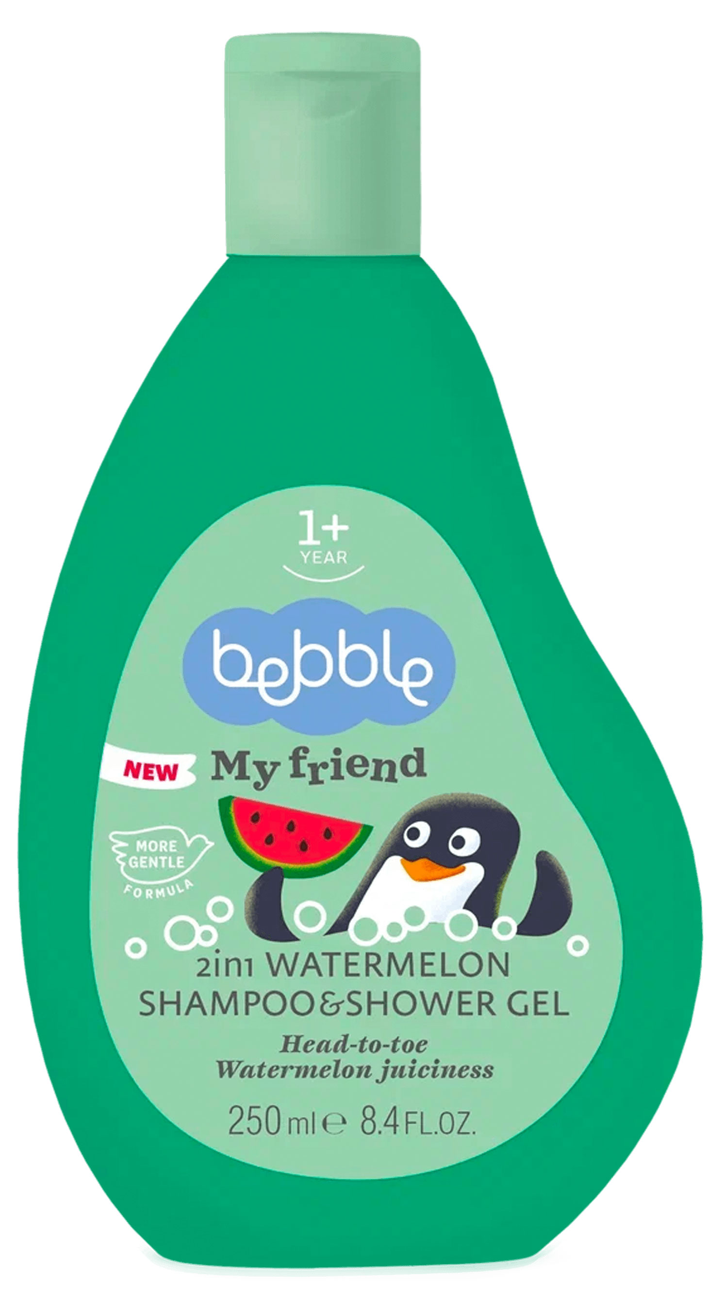 

Шампунь и гель для душа Bebble My Friend с ароматом арбуза 1+, 250 мл