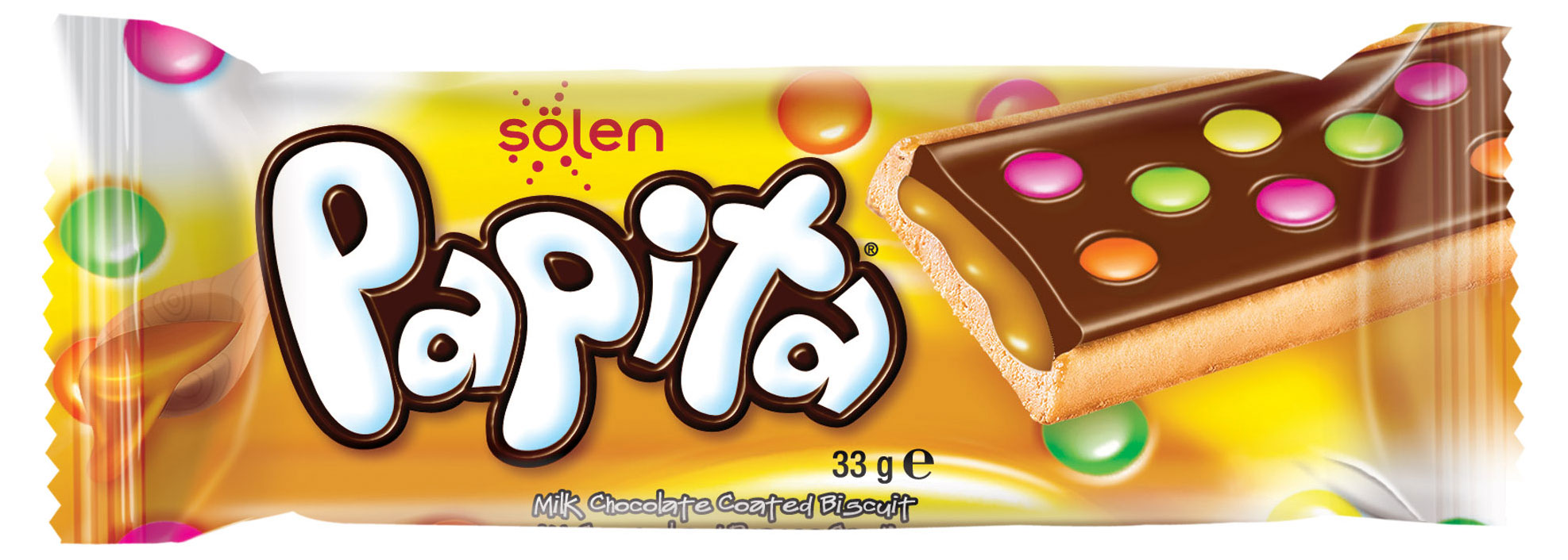 

Печенье Papita с карамелью и драже, 33 г