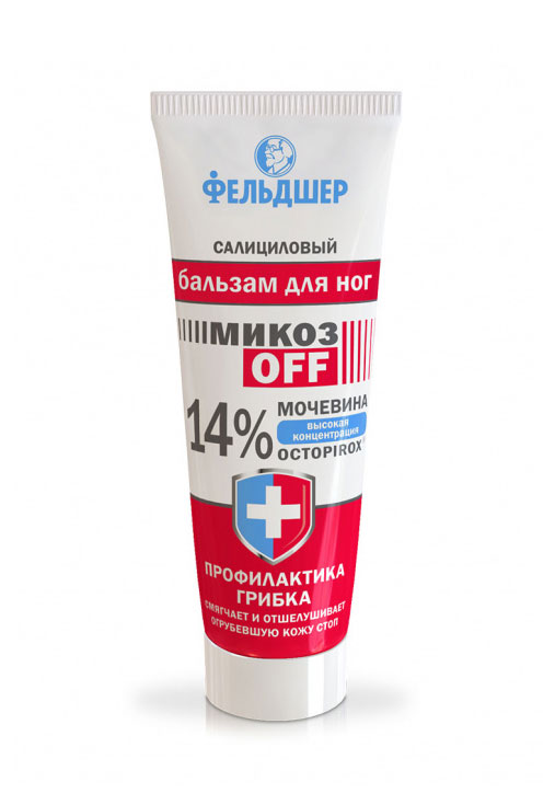 

Бальзам для ног Фельдшер Салициловый 14% Мочевина и Octopirox, 75 мл