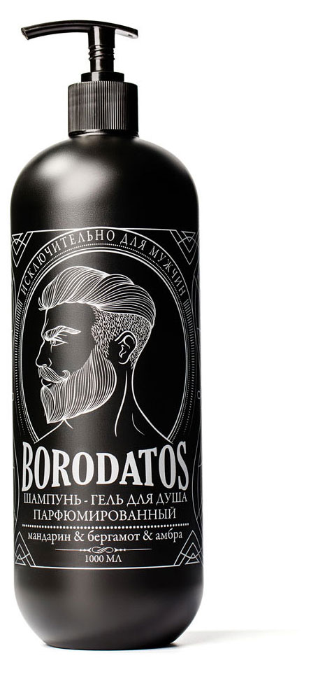 

Шампунь + гель для душа Borodatos парфюмированный, 1 л