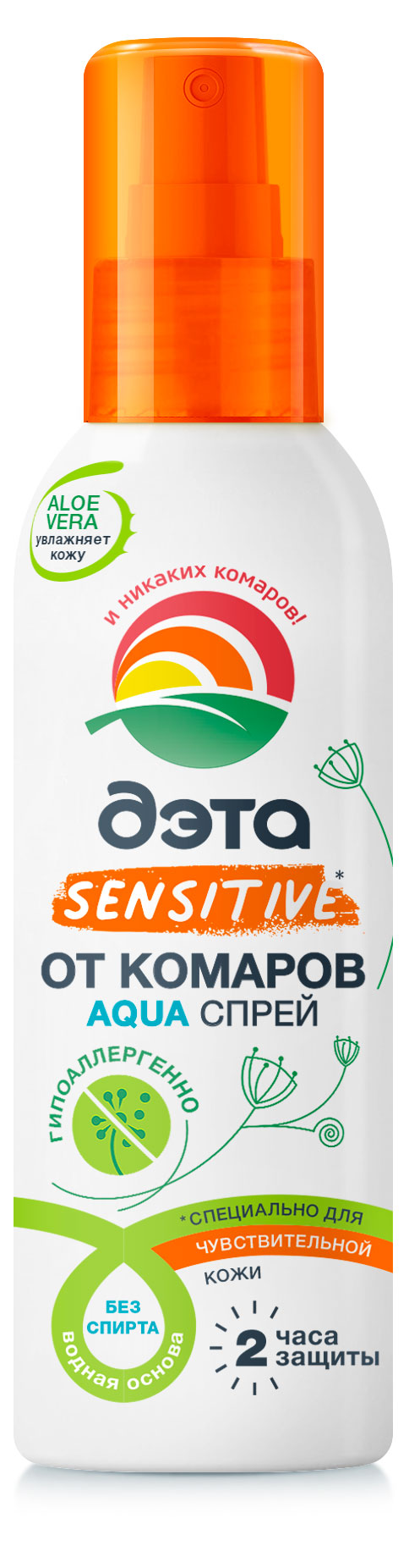 Изображение товара Спрей от комаров «Дэта» для чувствительной кожи, 100 мл