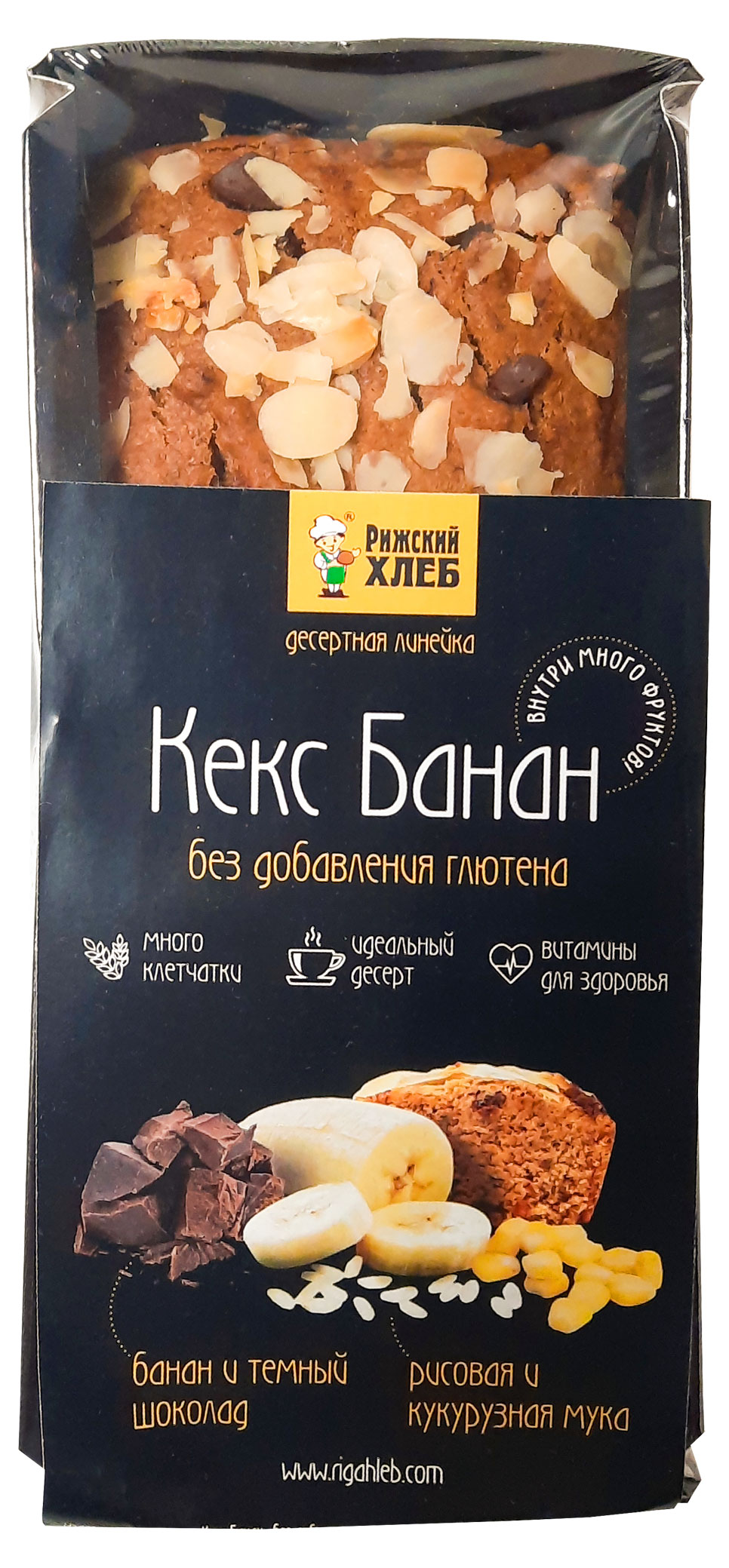 

Кекс Рижский хлеб Банан без глютена, 350 г