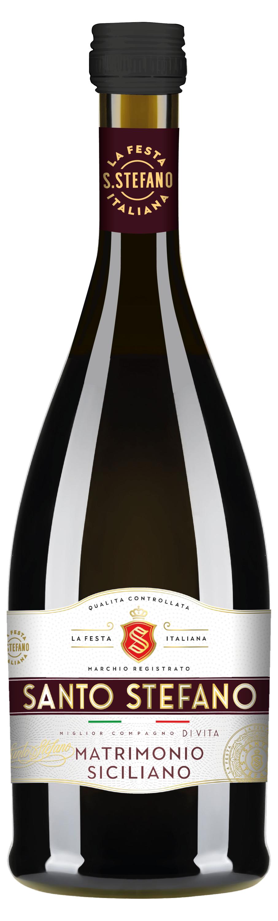 

Плодовый алкогольный продукт Santo Stefano Сицилийская свадьба газированный полусладкий 8%, 0,25 л