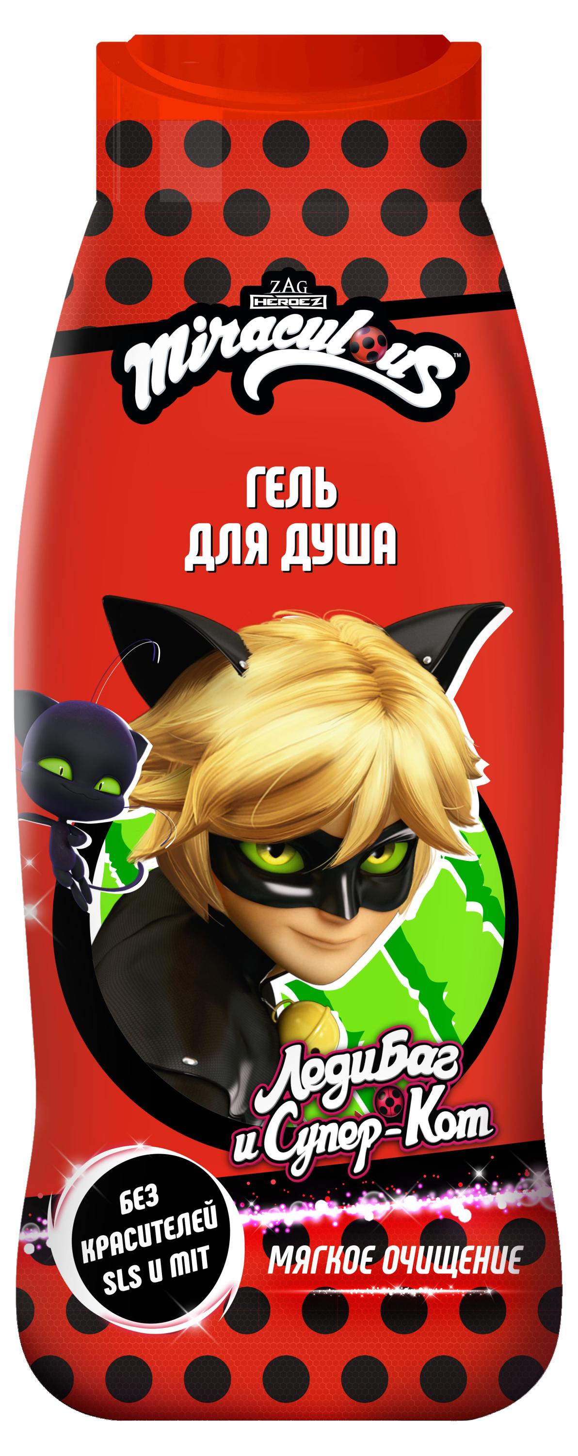 

Гель для душа детский Miraculous Супер Кот, 400 мл