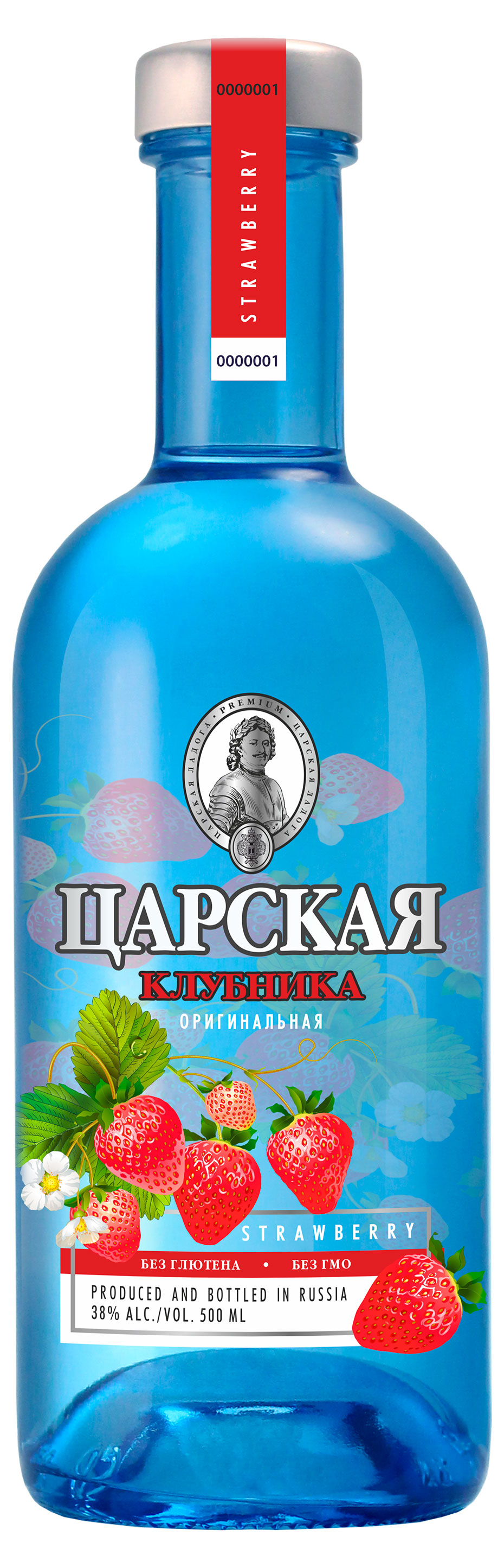 

Водка ЦАРСКАЯ Оригинальная Клубника Россия, 500 мл