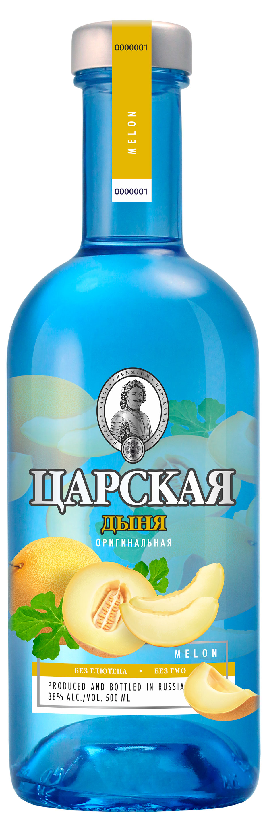 Изображение товара Водка «ЦАРСКАЯ» Оригинальная Дыня Россия, 500 мл