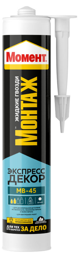 

Клей экспресс Момент Монтаж декор, 400 г