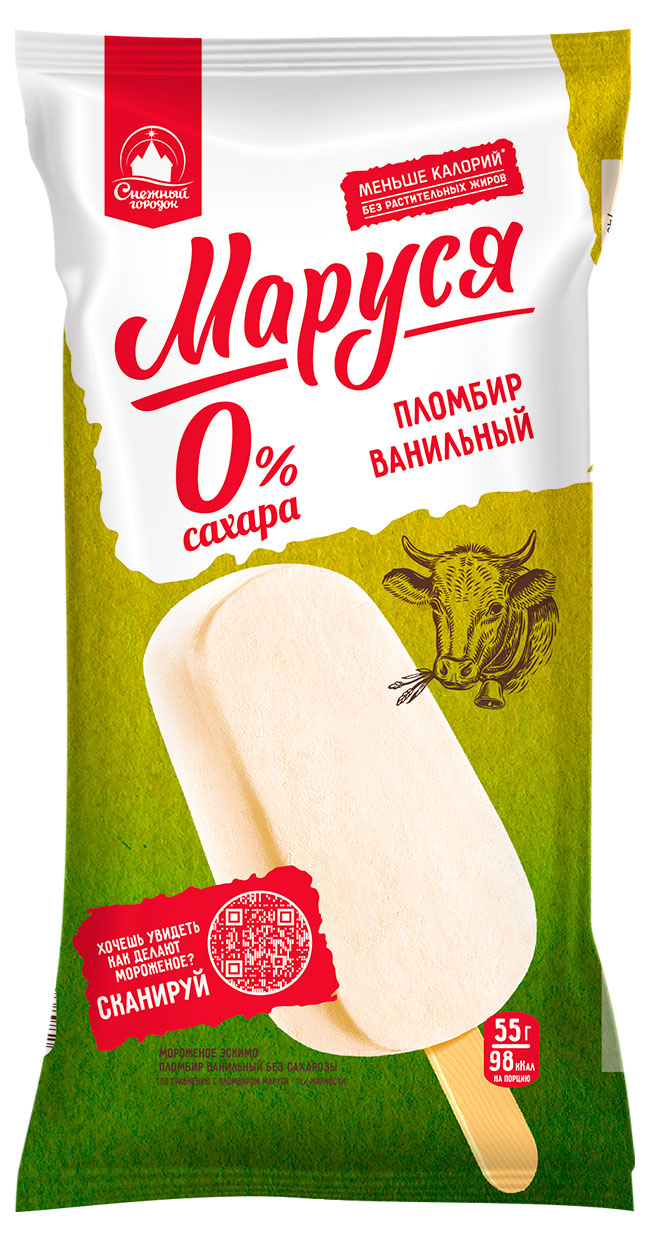 

Мороженое эскимо Маруся без сахара БЗМЖ, 55 г