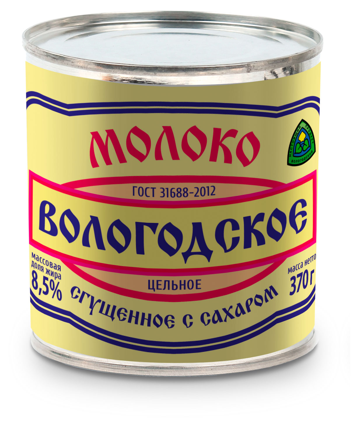 

Молоко сгущенное Вологодское с сахаром 8,5%, 370 г