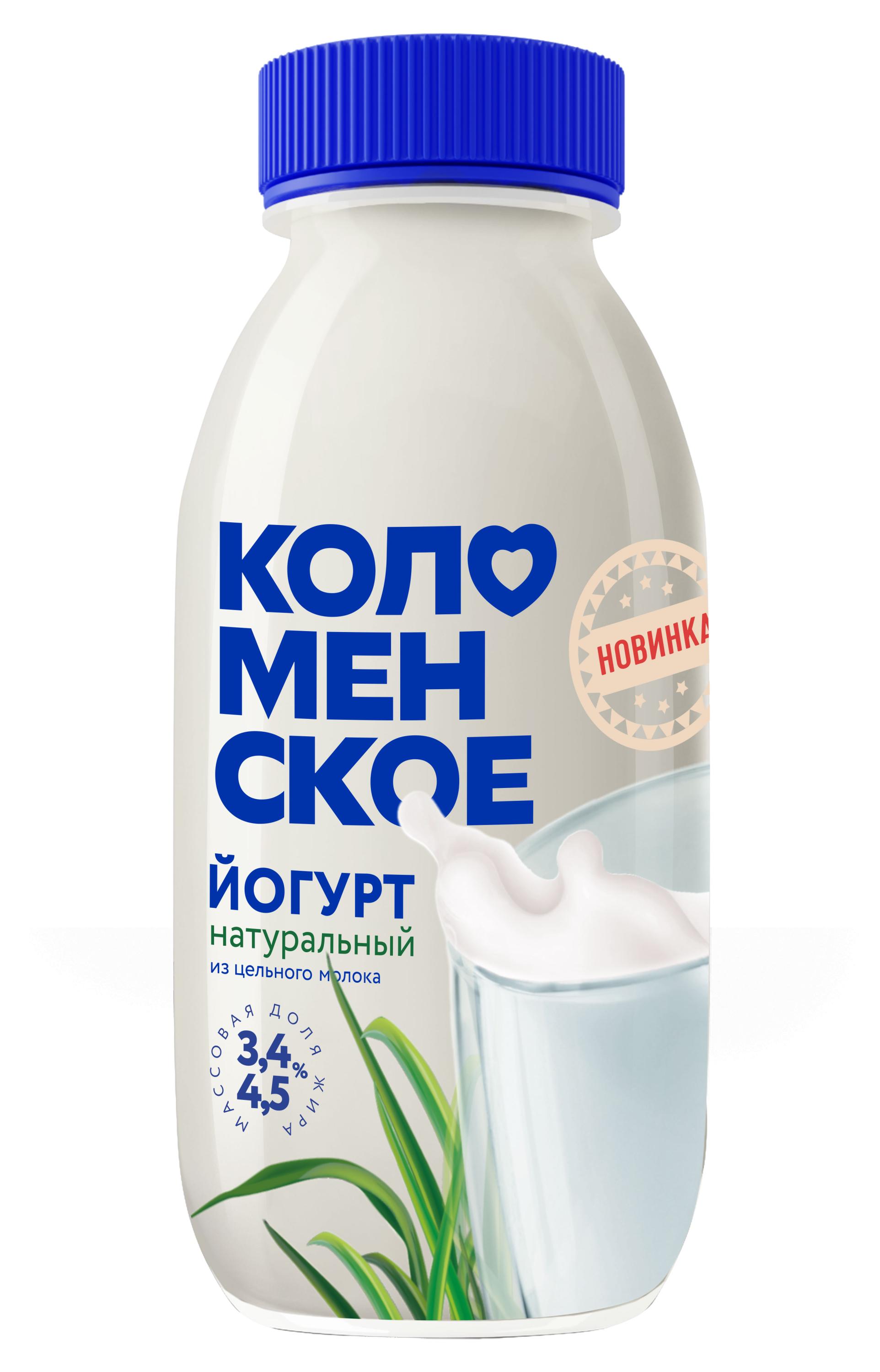 

Йогурт питьевой Коломенское натуральный, 260 г