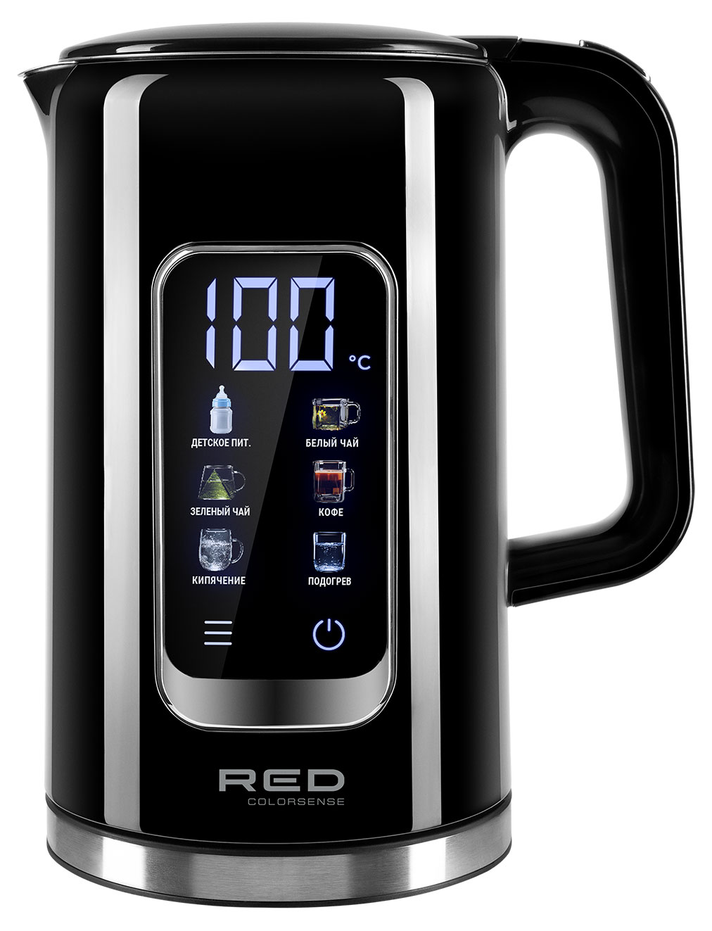 

Чайник электрический RED solution Colorsense AM120D черный, 1,7 л