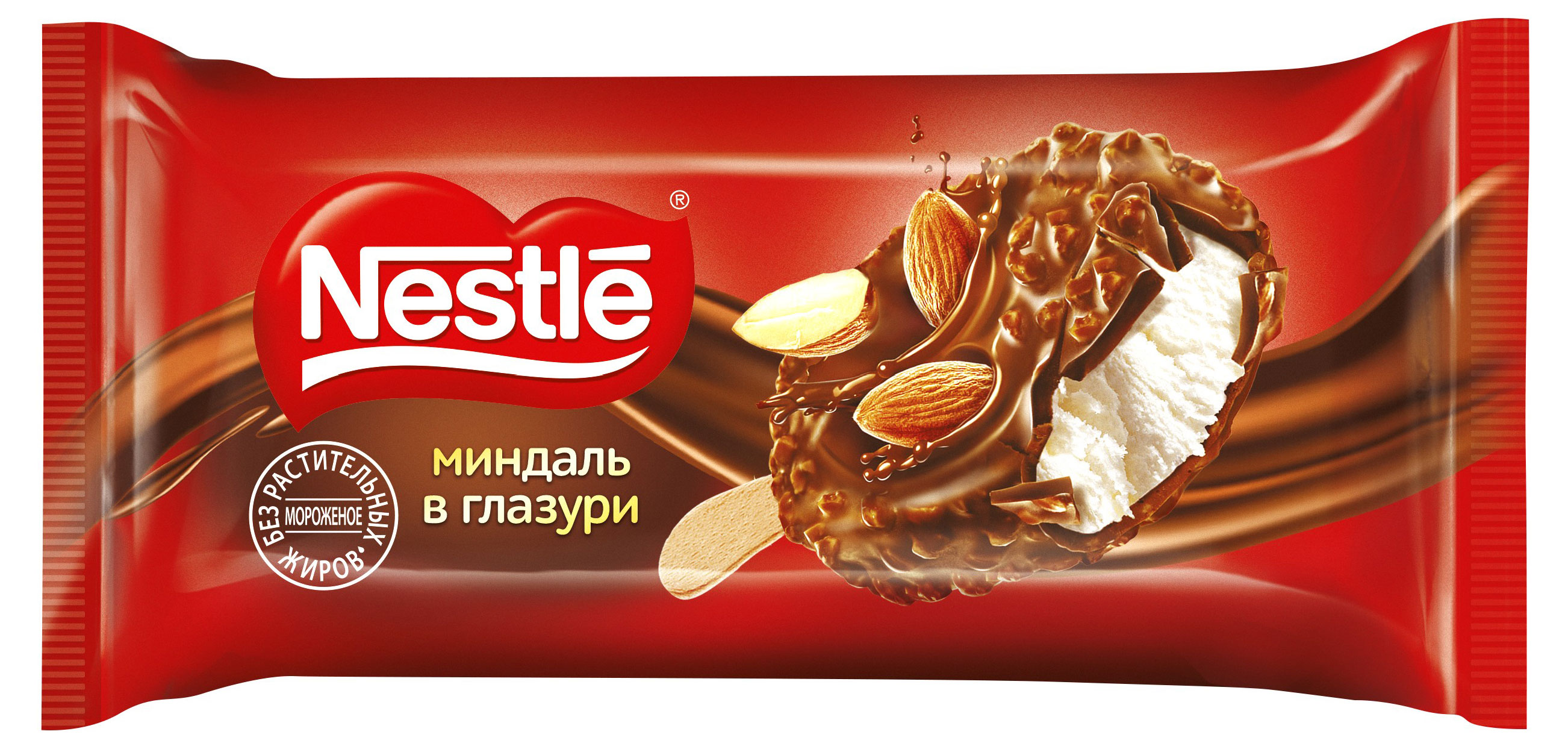 

Мороженое сливочное Nestle с дробленным миндалем в глазури 9% БЗМЖ, 59 г