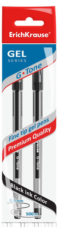 

Ручка гелевая ErichKrause G-Tone Stick Original 0.5 черная, 2 шт